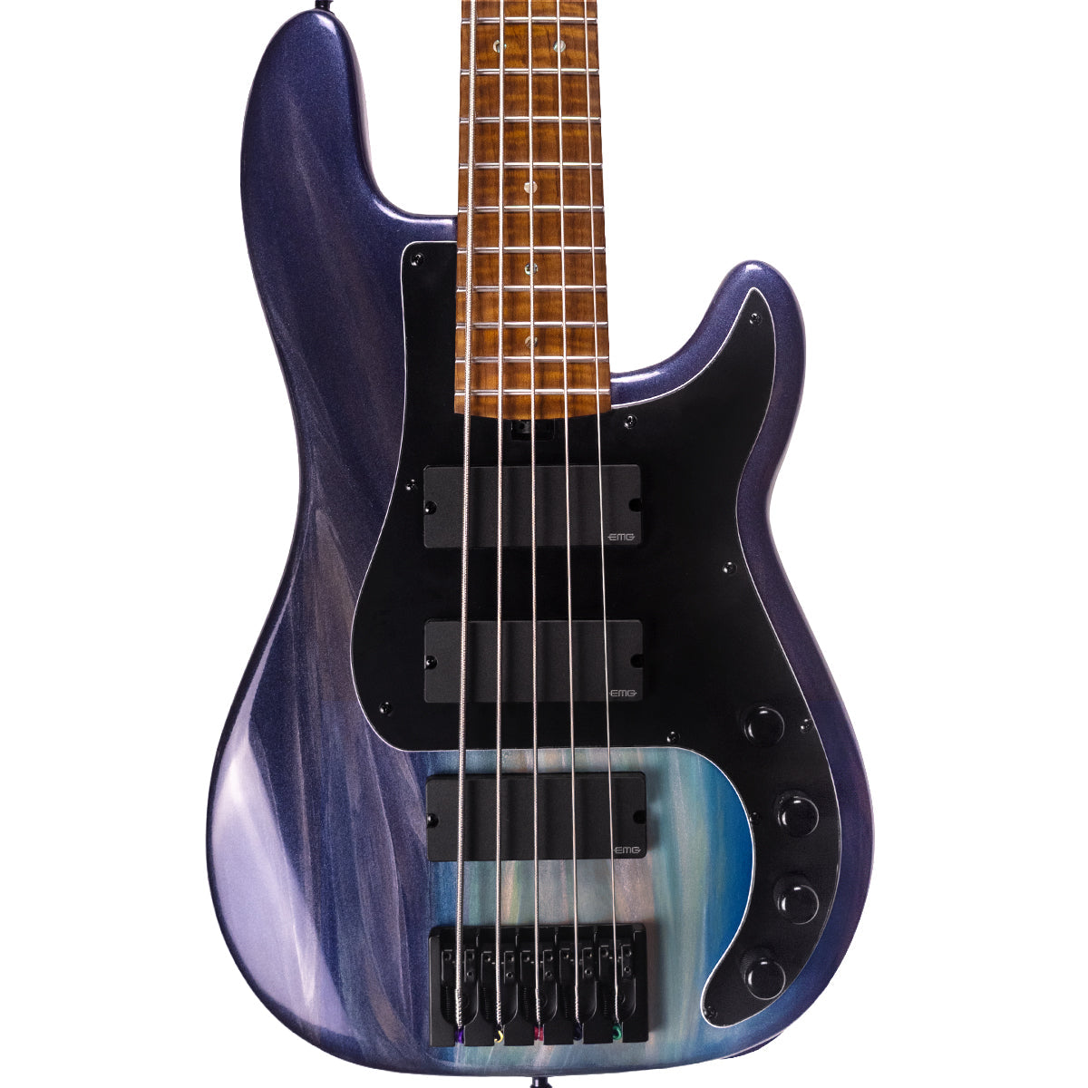 McGrath Thunderhorse V – Black Sands – 32-Inch Medium Scale 5-String Bass – front product view