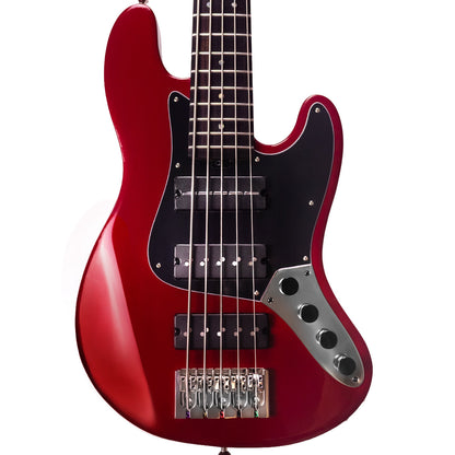 McGrath Thunderhorse V – Candy Apple Red – 32-Inch Medium Scale 5-String Bass – front product view