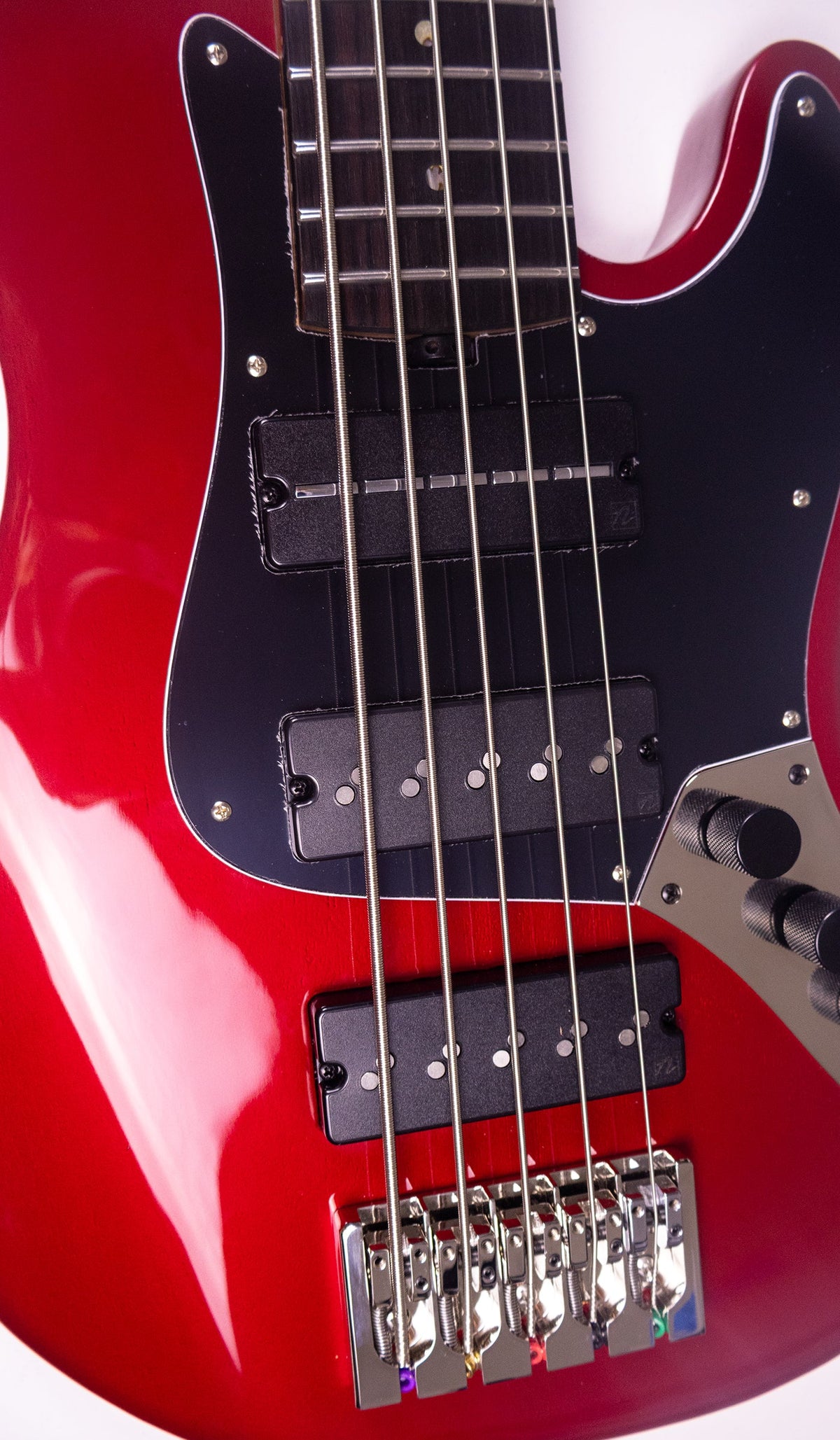 McGrath Thunderhorse V – Candy Apple Red – 32-Inch Medium Scale 5-String Bass – product image 12
