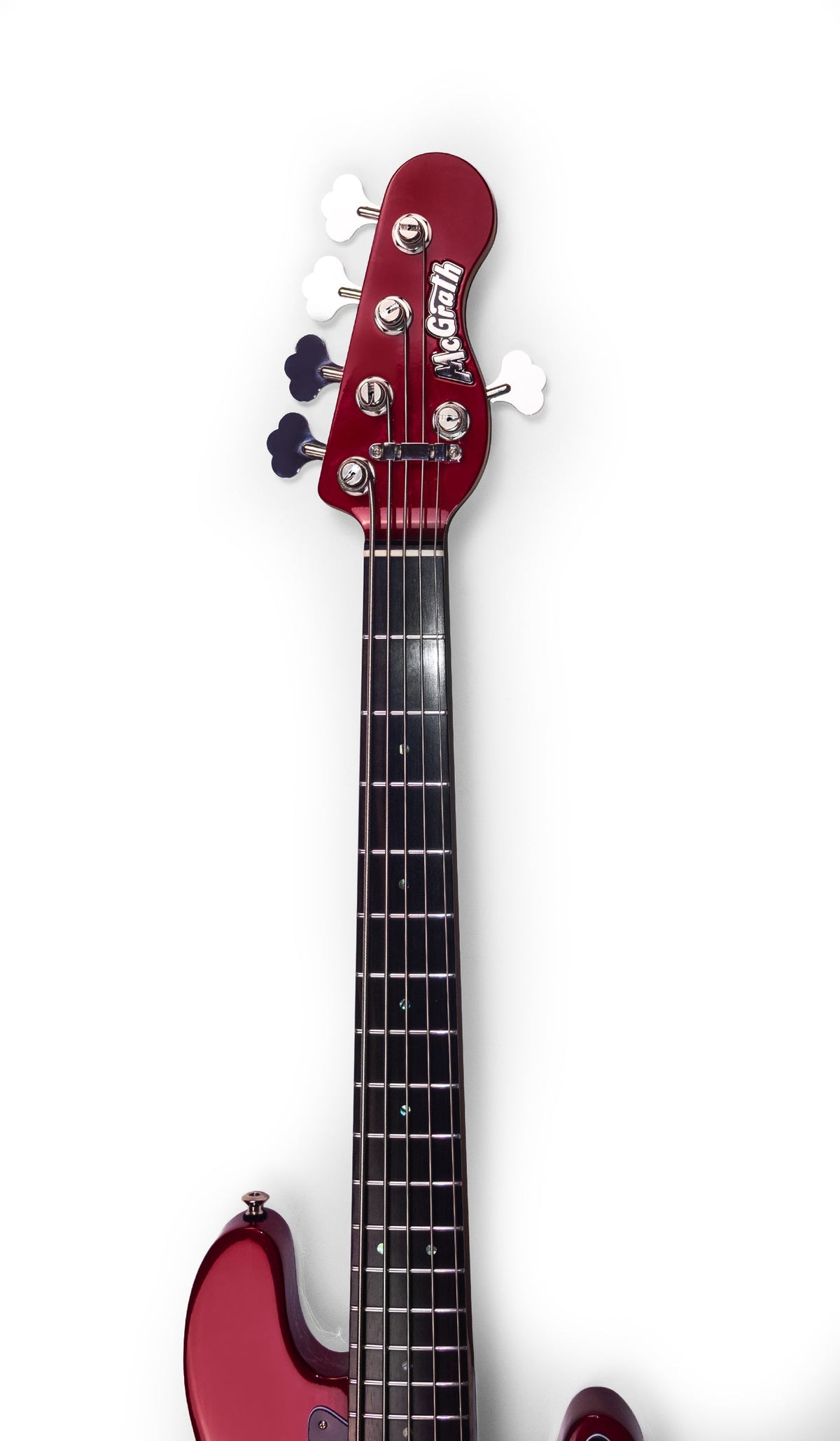 McGrath Thunderhorse V – Candy Apple Red – 32-Inch Medium Scale 5-String Bass – product image 9