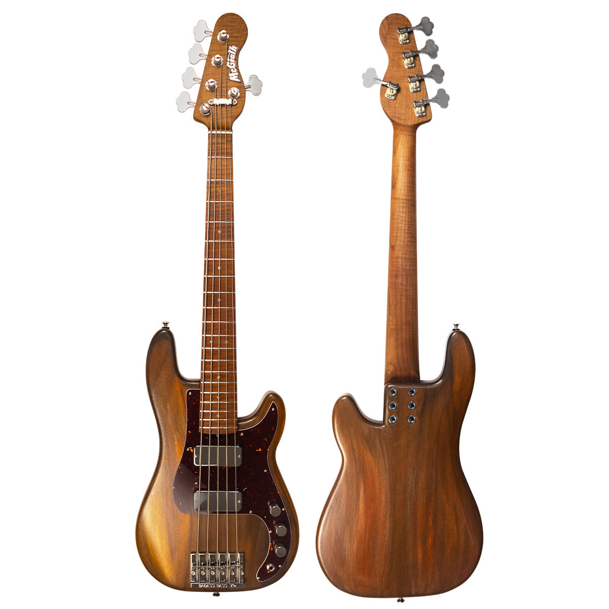 McGrath Medium Scale Thumper Whiskey 8.8lbs - McGrath Guitars boutique 5-string bass