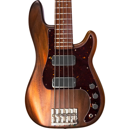 McGrath Medium Scale Thumper Whiskey 8.8lbs - McGrath Guitars boutique 5-string bass