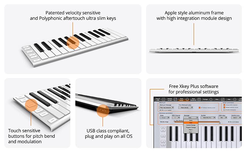 Artesia Pro Xkey feature graphic aluminum frame