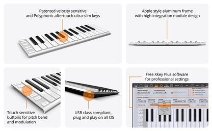 Artesia Pro Xkey feature graphic aluminum frame