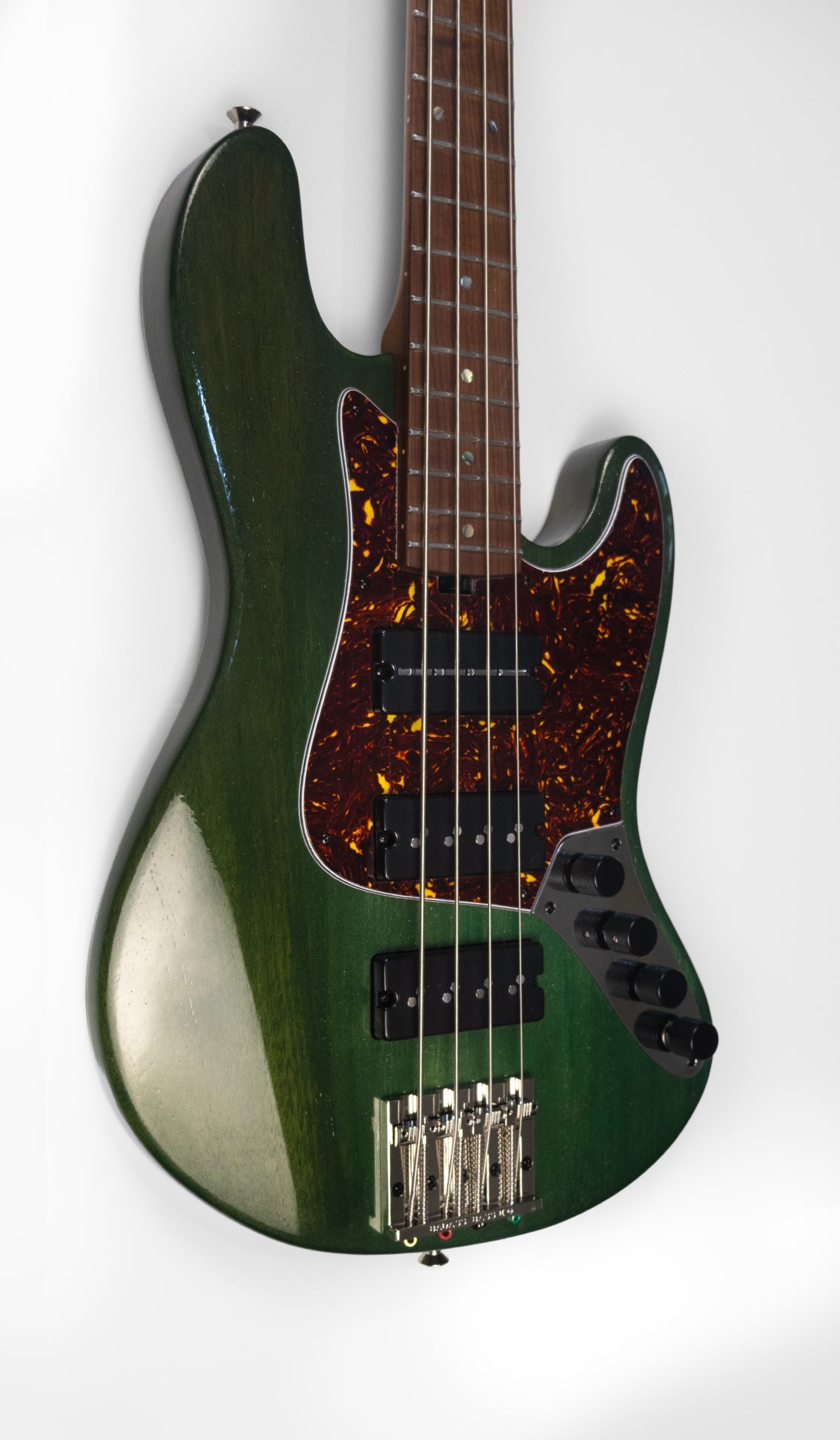McGrath Thunderhorse J-Style Bass - British Racing Green - 12-Way Selector & Tilt EQ - image 3