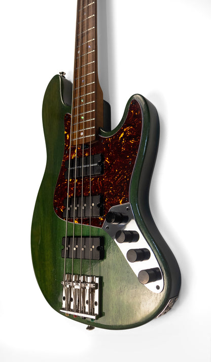 McGrath Thunderhorse J-Style Bass - British Racing Green - 12-Way Selector & Tilt EQ - image 5