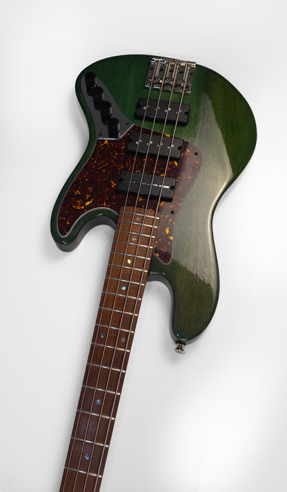 McGrath Thunderhorse J-Style Bass - British Racing Green - 12-Way Selector & Tilt EQ - image 6