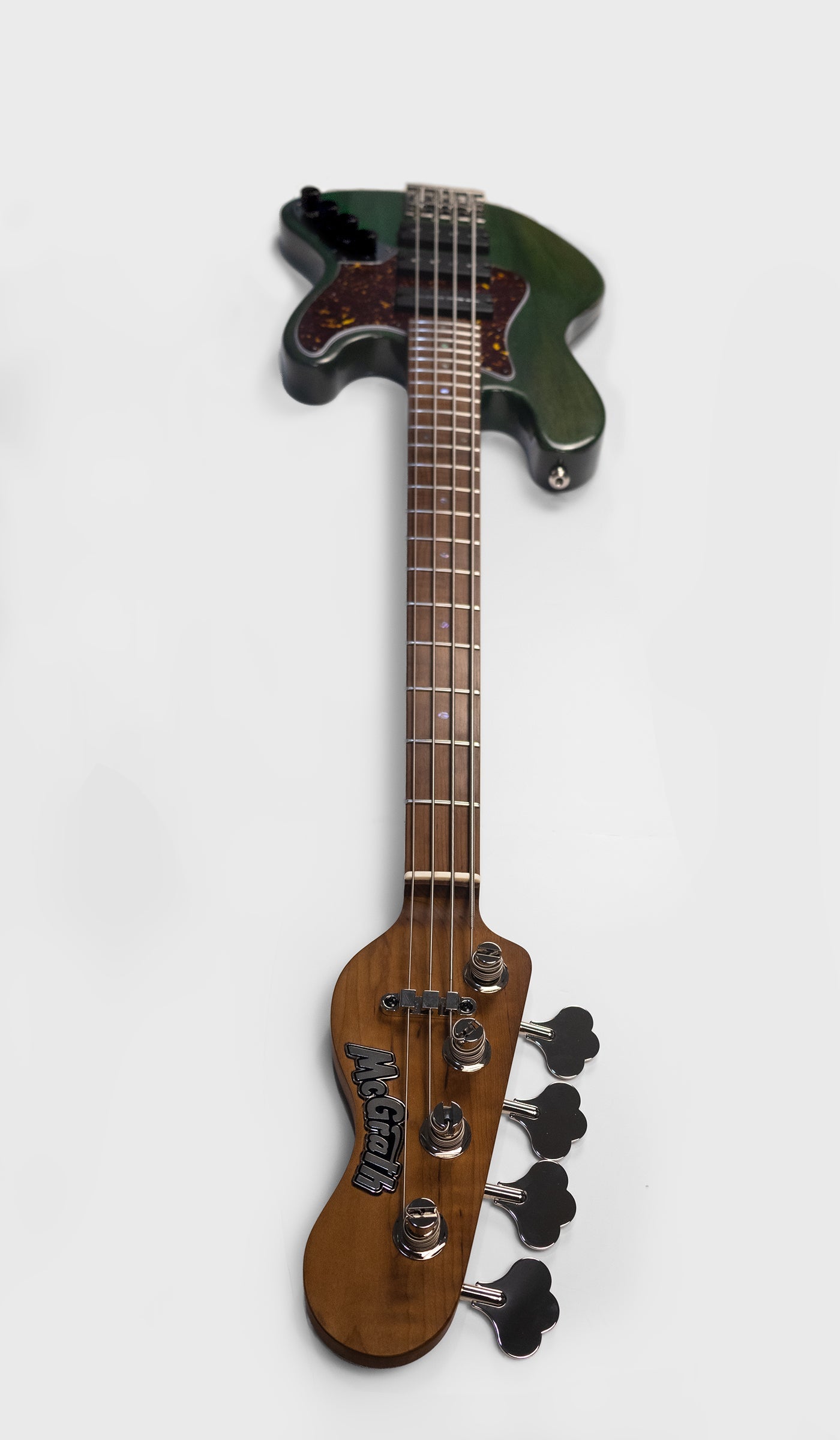 McGrath Thunderhorse J-Style Bass - British Racing Green - 12-Way Selector & Tilt EQ - image 7