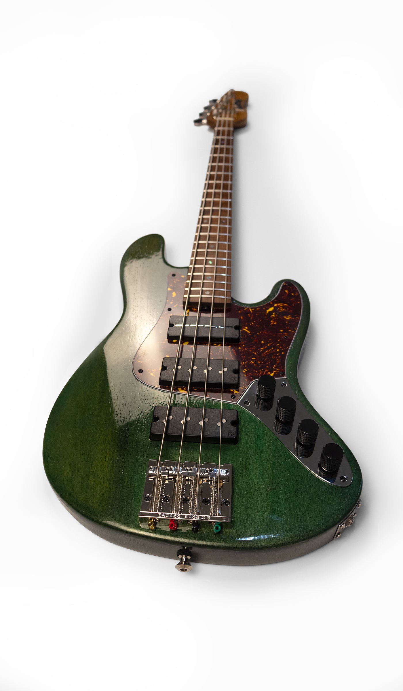 McGrath Thunderhorse J-Style Bass - British Racing Green - 12-Way Selector & Tilt EQ - image 8