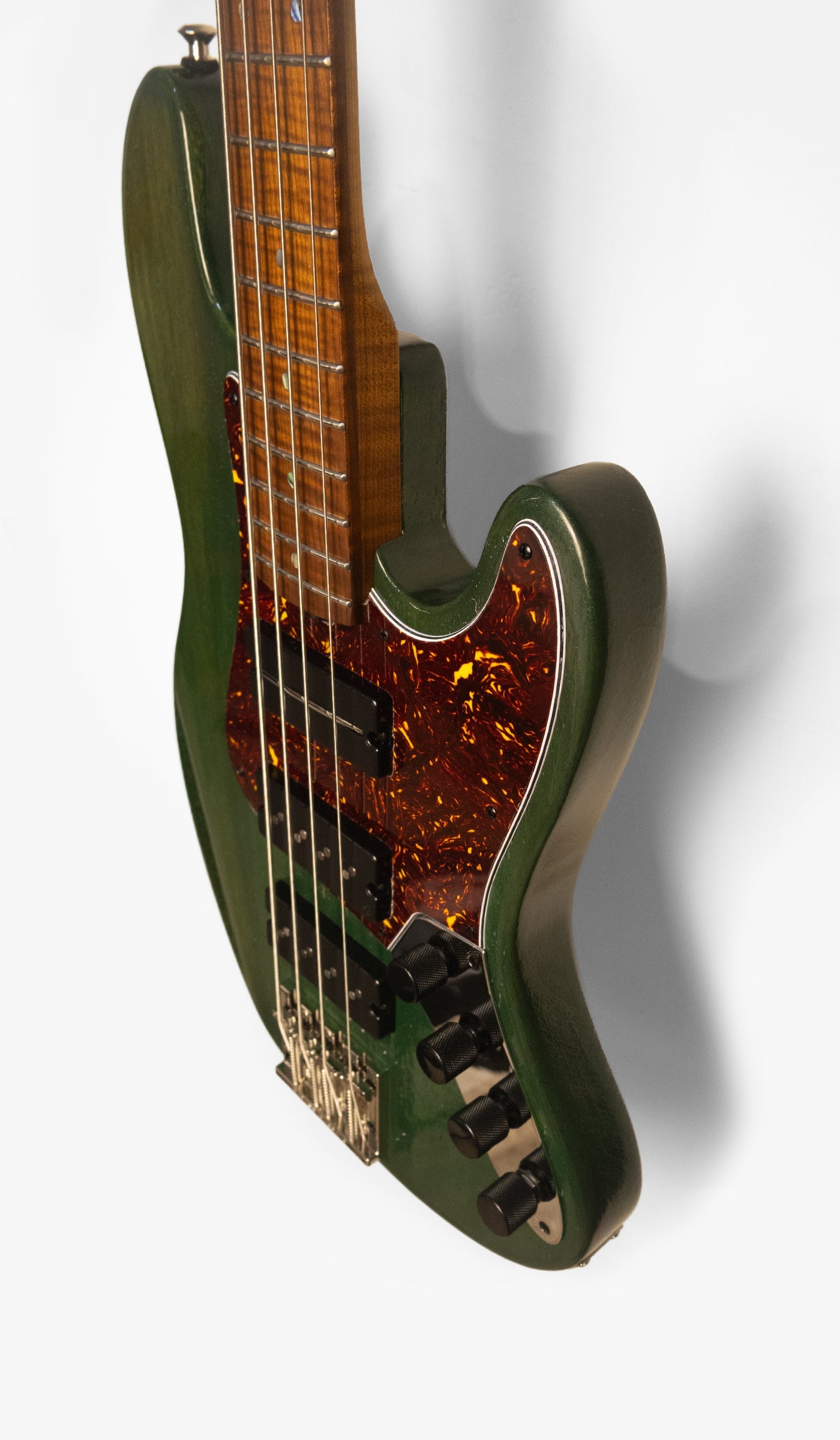 McGrath Thunderhorse J-Style Bass - British Racing Green - 12-Way Selector & Tilt EQ - image 9