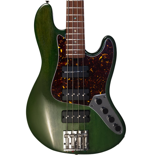 McGrath Thunderhorse J-Style Bass - British Racing Green - 12-Way Selector & Tilt EQ - product image