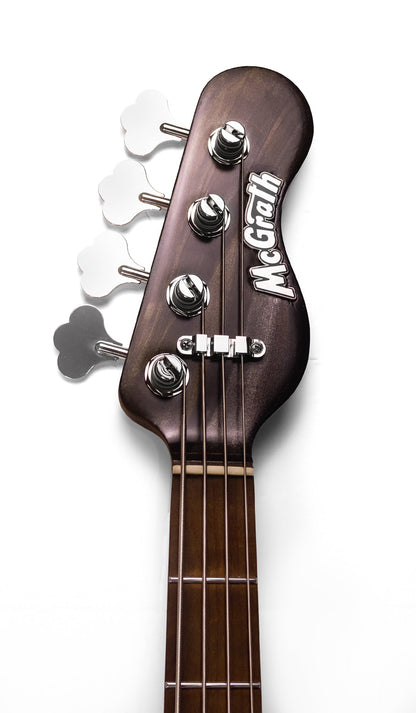 McGrath Thunderhorse J-Style Bass - Coffee - 12-Way Selector & Tilt EQ - image 5