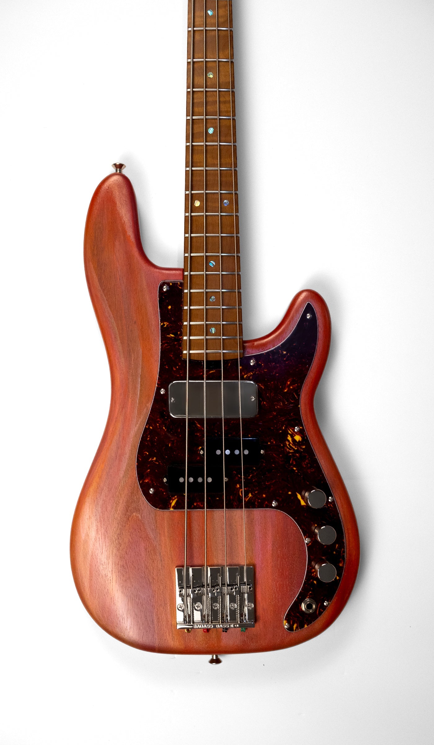 Short Scale Thumper - Coral - 8.1lbs by McGrath Guitars electric bass image 11