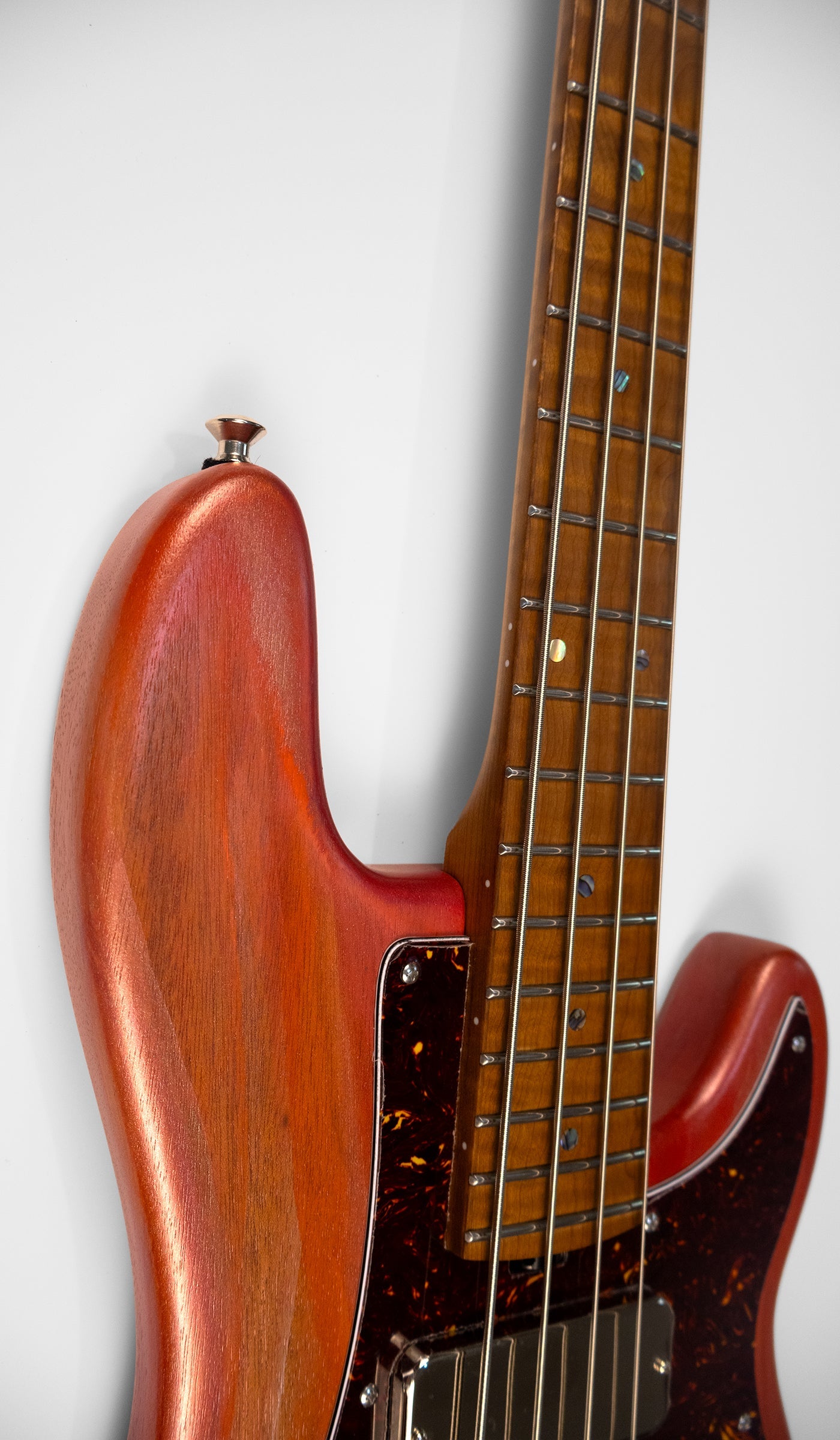 Short Scale Thumper - Coral - 8.1lbs by McGrath Guitars electric bass image 7