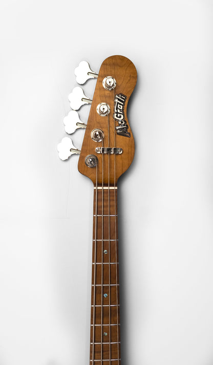 Short Scale Thumper - Coral - 8.1lbs by McGrath Guitars electric bass image 10