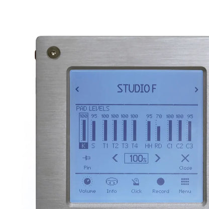EFNOTE 3 sound module level screen
