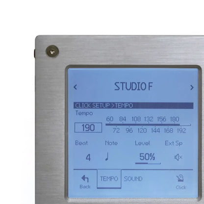 EFNOTE 3 sound module tempo screen