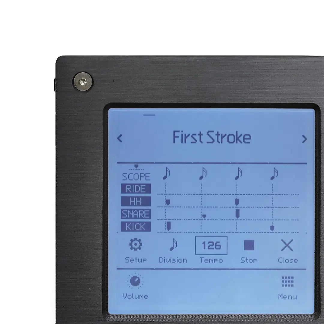 EFNOTE 7X stroke analyzer screen