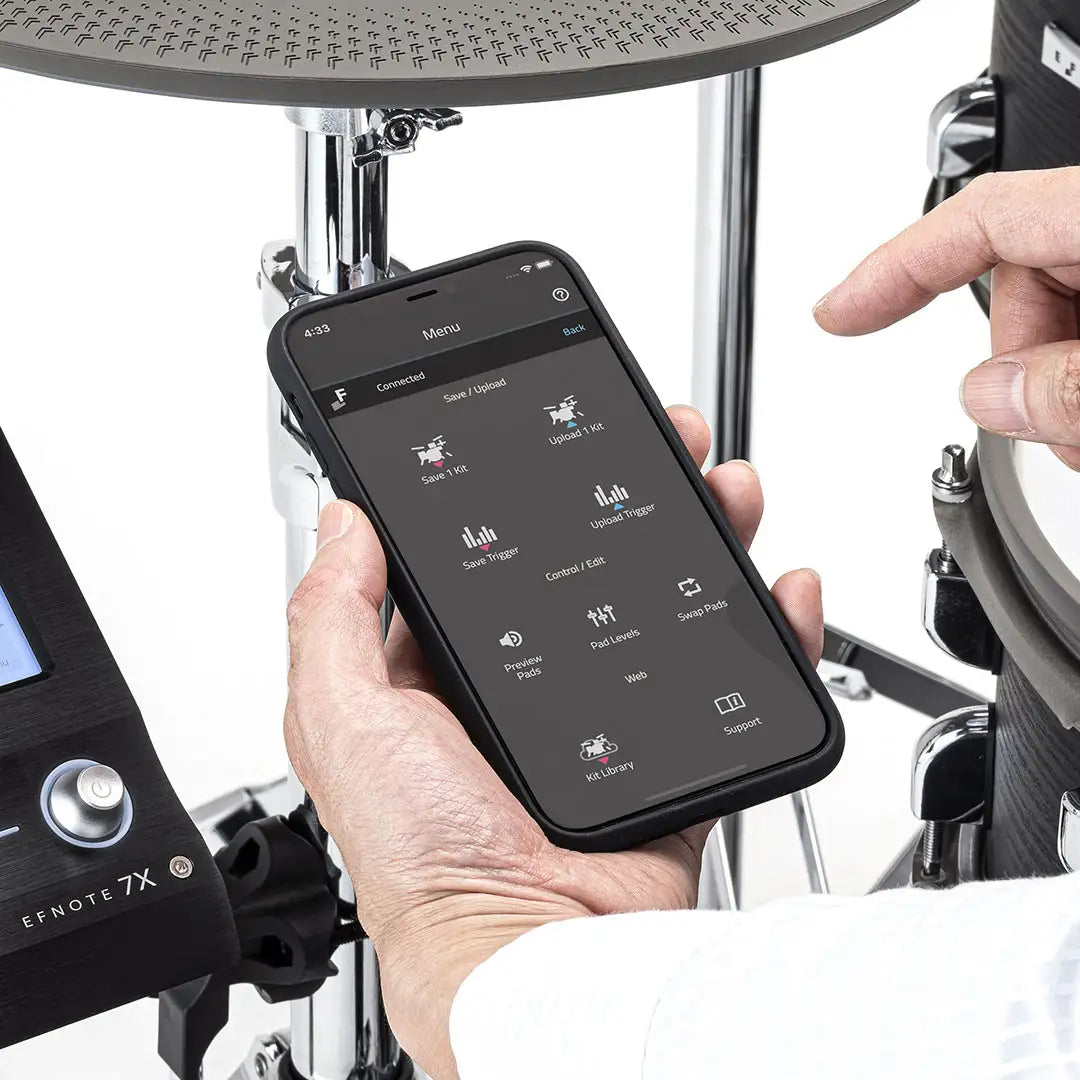 EFNOTE 7X remote app phone connection