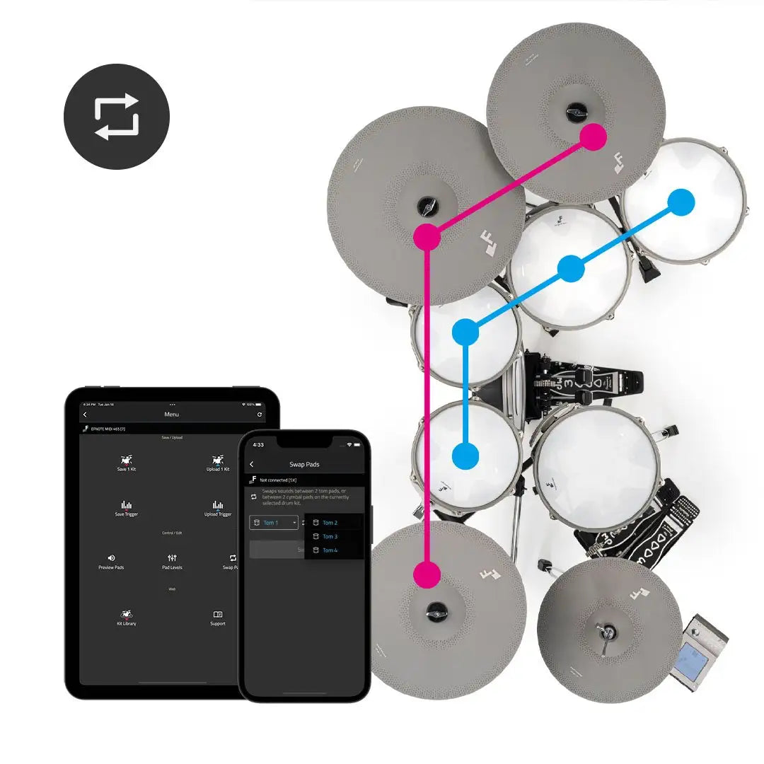 EFNOTE 3X Electronic Drum Kit