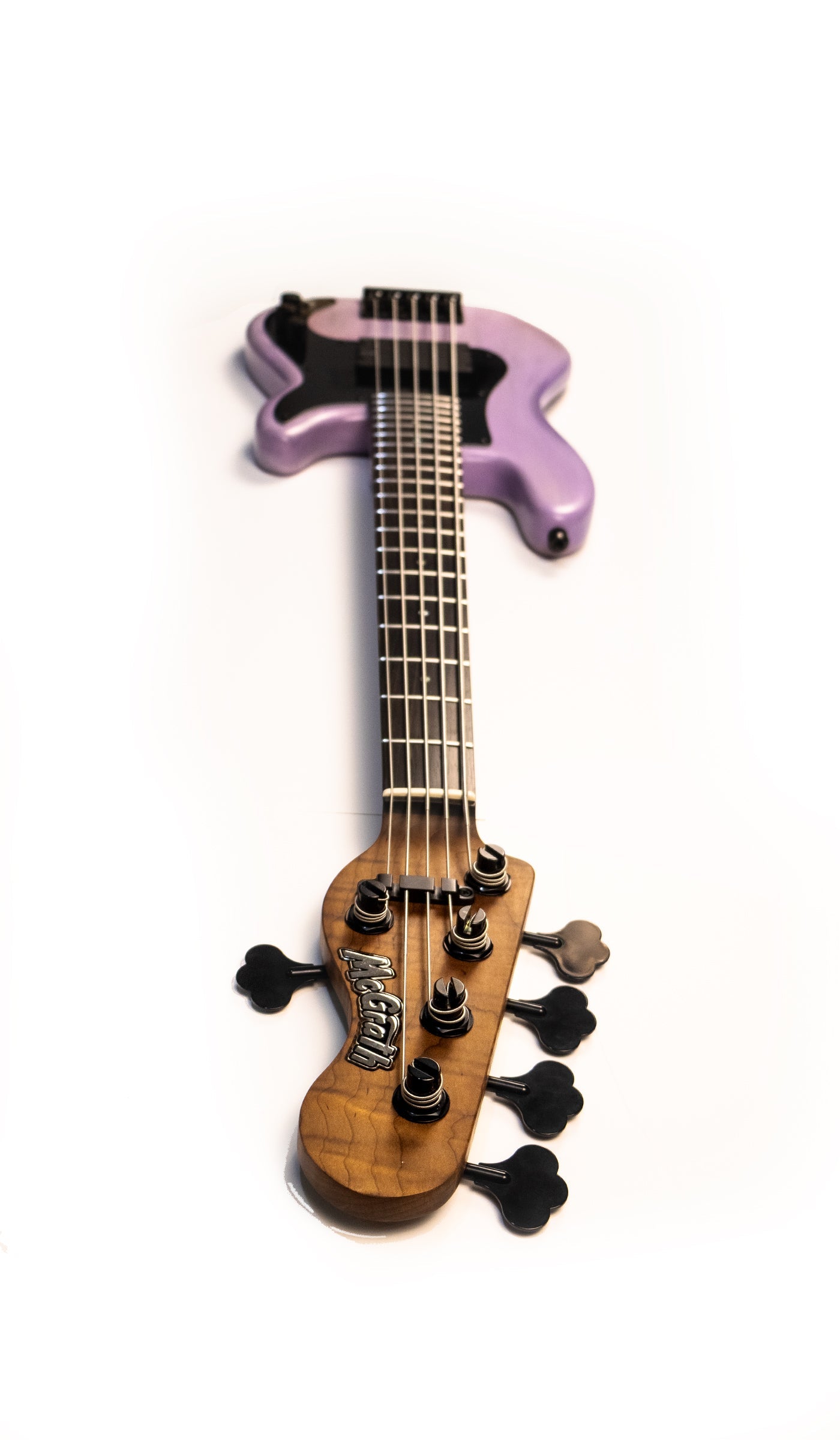 McGrath Medium Scale Thumper Lavender 8.7lbs - McGrath Guitars boutique 5-string bass