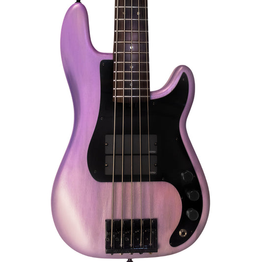 McGrath Medium Scale Thumper Lavender 8.7lbs - McGrath Guitars boutique 5-string bass