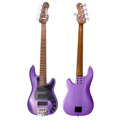 McGrath Thunderhorse V – Lavender – 34-Inch Standard Scale 5-String Bass – product image 2