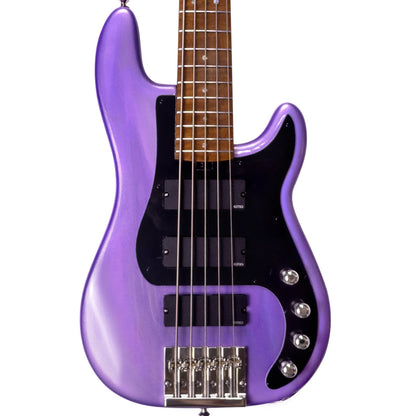 McGrath Thunderhorse V – Lavender – 34-Inch Standard Scale 5-String Bass – front product view