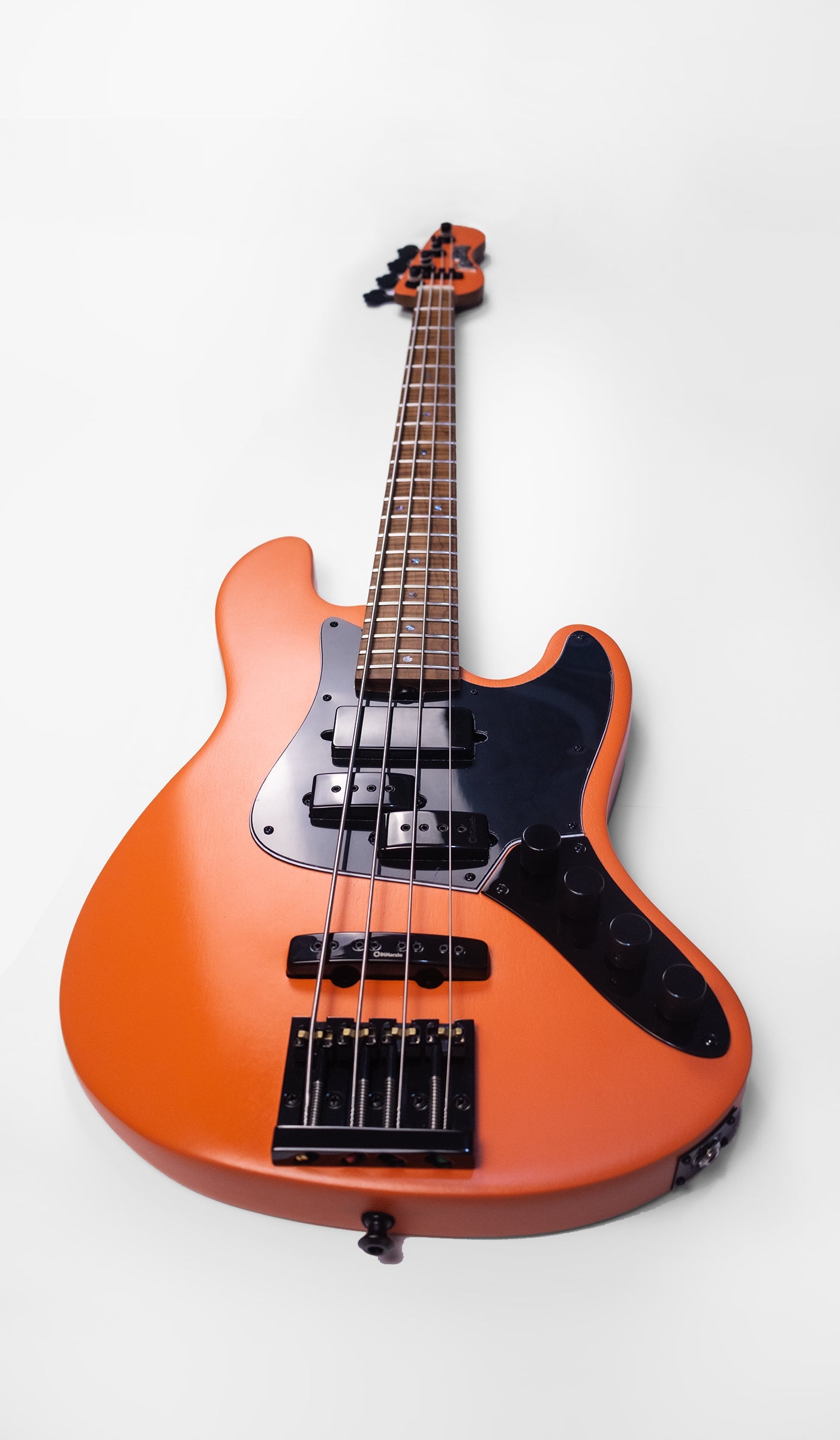 McGrath Thunderhorse J-Style Bass - Peach - 12-Way Selector & Tilt EQ - image 4