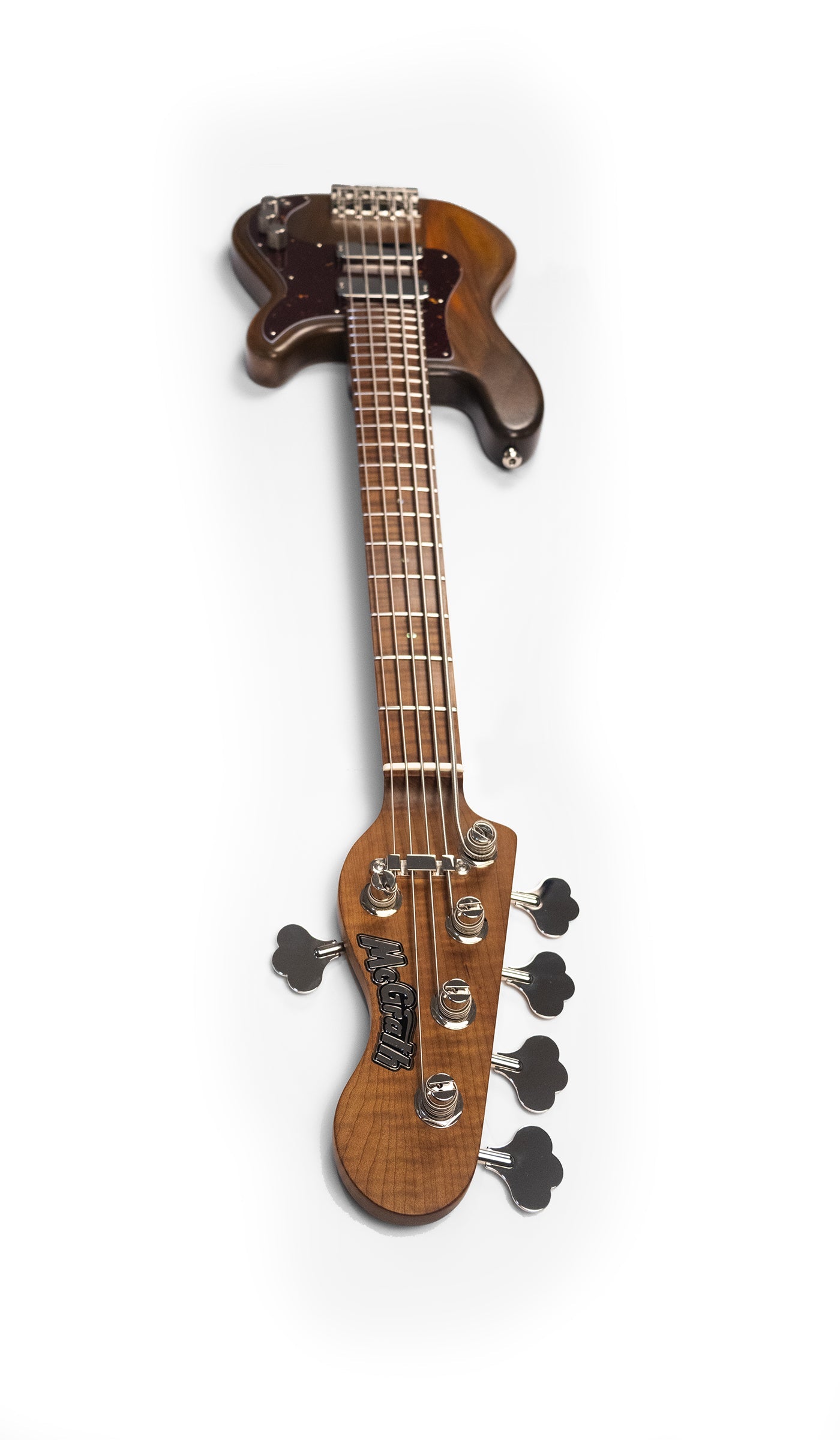 McGrath Medium Scale Thumper Whiskey 8.8lbs - McGrath Guitars boutique 5-string bass