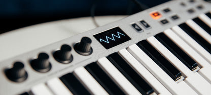 Artesia Pro Xsynth knobs and display close-up